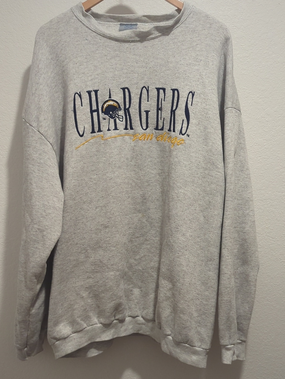 Vintage 90s Logo 7 San Diego Chargers Heavy Weight Sweatshirt XXL
